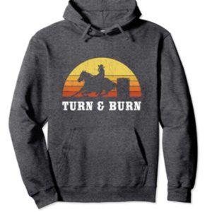 Turn and Burn Sweatshirt Hoodie Gray 2XL XXL NEW